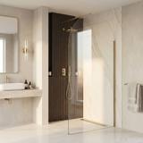 Duschwand Rea Heaven Brush Gold 100