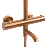 Kit de douche avec thermostat REA Lungo Copper Brush