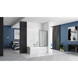 Bathtub screen Rea Lagos Fix 80 Black