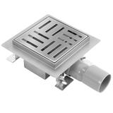 Duschrinne REA CROSS 150x150 Nickel Brush