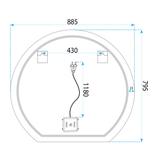 Spiegel LED 90cm Fabio