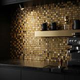 Mosaik Dekor P14016 30x30cm Gold Glass