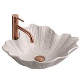 Aufsatzwaschbecken Rea Flower Beige