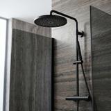 Okrugla tuš ruža REA JS-021B Black