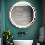 Mirror LED 60cm MMJ BRUSH COPPER