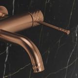 Badkarsblandare Rea Lungo Diamond Brush Copper