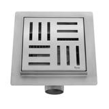 Duschrinne REA CROSS 150x150 Nickel Brush