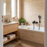 Grifo de bañera REA ARGUS BLACK MATT