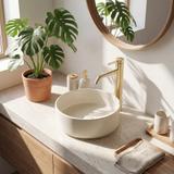 Bathroom faucet Rea Rivo Brush Gold