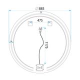 Spiegel LED 90cm Modern
