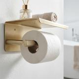 Toilettenpapierhalter mit Ablage 6613 Modern Gold Brush
