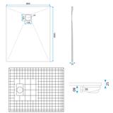 Tuš kada Magnum White 100x80