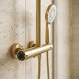 Thermostat Duschset Drop Brush Gold