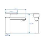 Rubinetto da lavabo Rea Mayson Gold Low