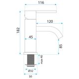Bathroom faucet Rea Foster Brush Copper