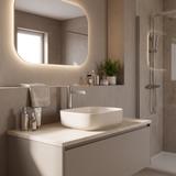 Bathroom faucet Rea Grace Brush Nickel High