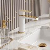 Waschbeckenarmatur REA Bloom White Gold Low