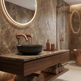 Wall Mounted faucet REA Venti Brush Copper