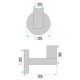 Bathroom hook 39104 ORI Titan