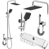 Duschgarnitur mit Thermostat REA ROB Chrome