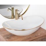 Aufsatzwaschbecken Rea Royal Gold Edge
