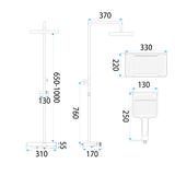 Shower set REA Bari Titanium