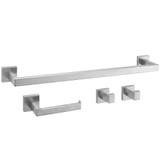 Badezimmer-Accessoire-Set Rio Brush Nickel 4-teilig