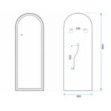 LED-SPEGEL Orbit 50x160cm Black