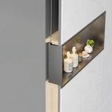 WANDEINBAU-BADEZIMMERREGAL LED 30x60 Titan
