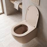 Wandhängendes WC REA Carlo Mini Tornado Mocca Matt
