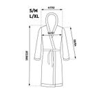 Damen Bademantel DIAMOND Ecru S/M