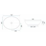 Countertop washbasin REA Margot Gold / Black
