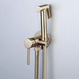 Bidet faucet  Lungo Loop Gold Brush