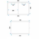 Waschtischunterschrank Rea Core 60cm Brown