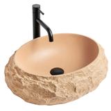 Aufsatzwaschbecken Rea Mika Light Terracotta
