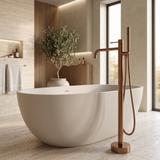 Free-standing faucet Rea Lungo Diamond Brush Copper