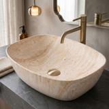 Aufsatzwaschbecken Rea Freja Travertine Matt
