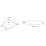 Countertop Basin Rea Roxy B Stone NATURE