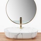 Countertop Basin REA Aura 61 Marmo Shiny