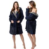Bademantel Jordan Navy-Grey L