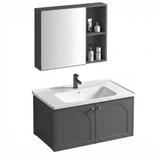 Комплект мебели за баня с мивка Denver 80cm Grey