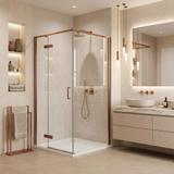 Duschkabine Rea Bruno 90x90 Brush Copper