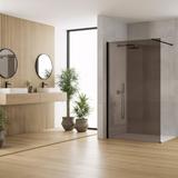 Sprchová zástěna Rea Flexi Brown / Black 130
