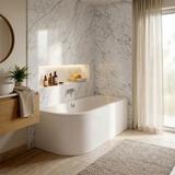 Acryl Eckbadewanne Rea Orion Right 150cm