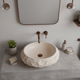 Aufsatzwaschbecken Rea Mika Warm Beige