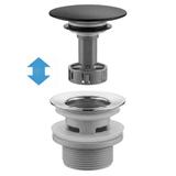 Waschbecken-Siphon Klik-Klak Universal REA Flow Black