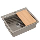 Granitspülbecken KURT 110 WORKSTATION BEIGE