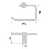 Halter für Toilettenpapier A62309RG OTTO Copper