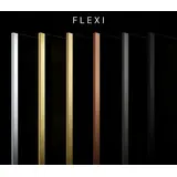 Tuš zaslon Rea Flexi Brown / Brush Gold 110