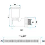 Washbasin siphon with click-clack drain REA Flow White